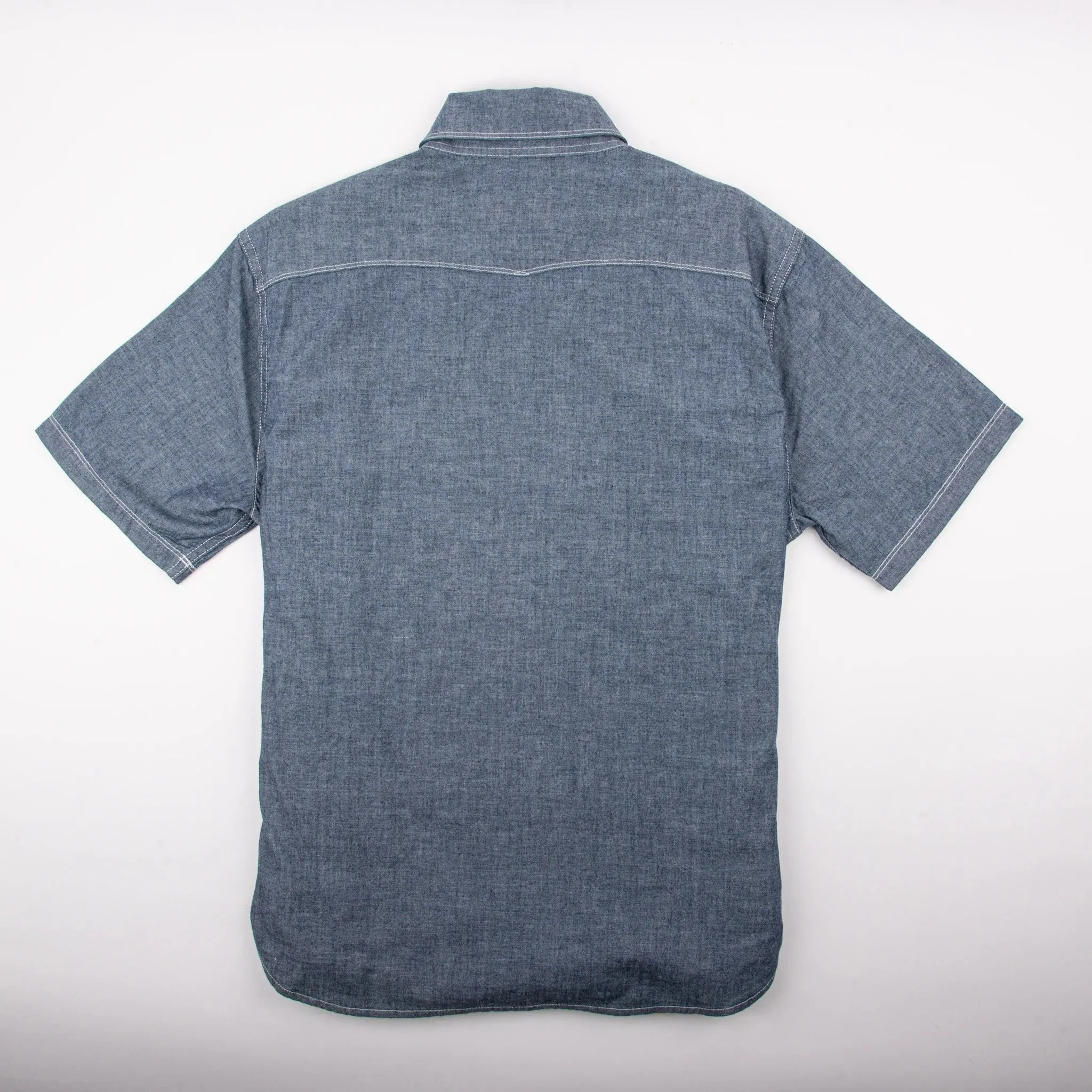 【Freenote】Scout S/S Grey Chambray/灰色 赤耳水手布 短袖工裝襯衫 sold by Blue Beach Denim product image thumbnail 2