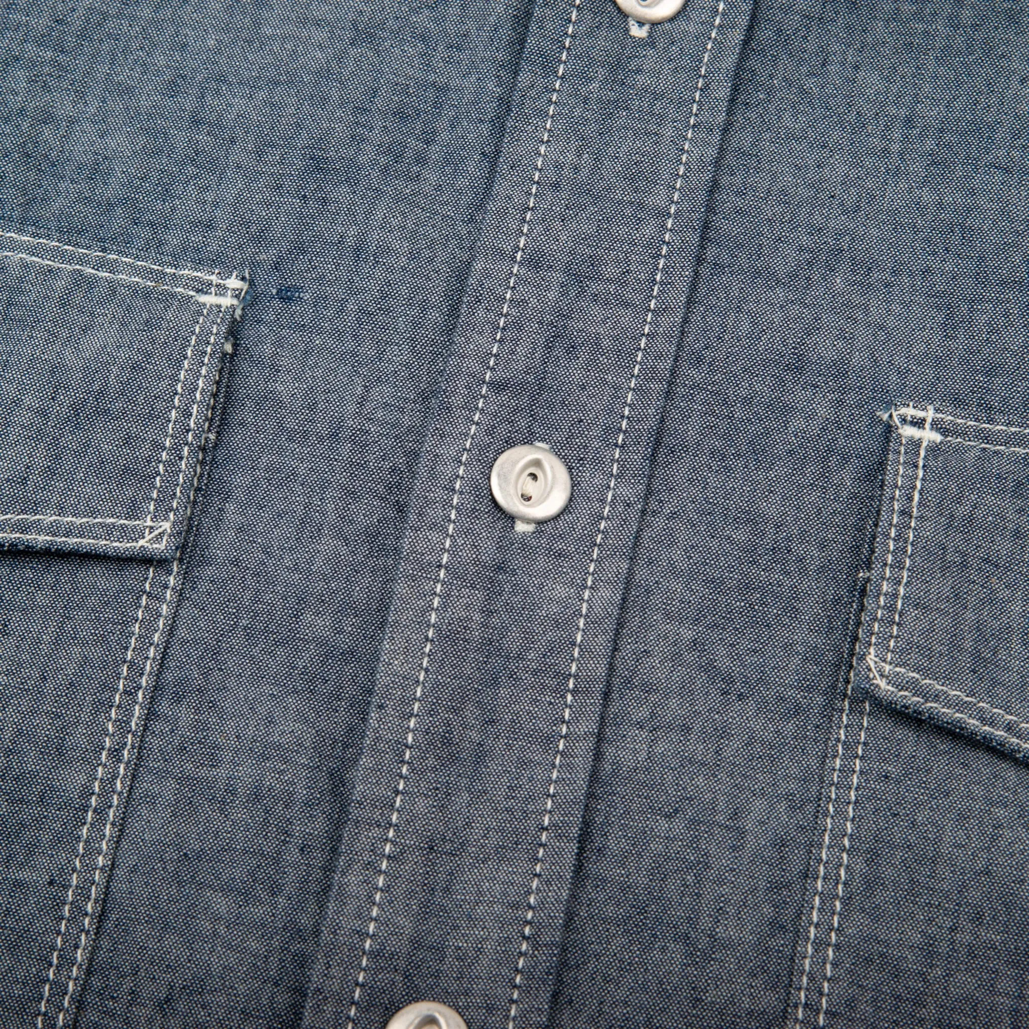 【Freenote】Scout S/S Grey Chambray/灰色 赤耳水手布 短袖工裝襯衫 sold by Blue Beach Denim product image thumbnail 5