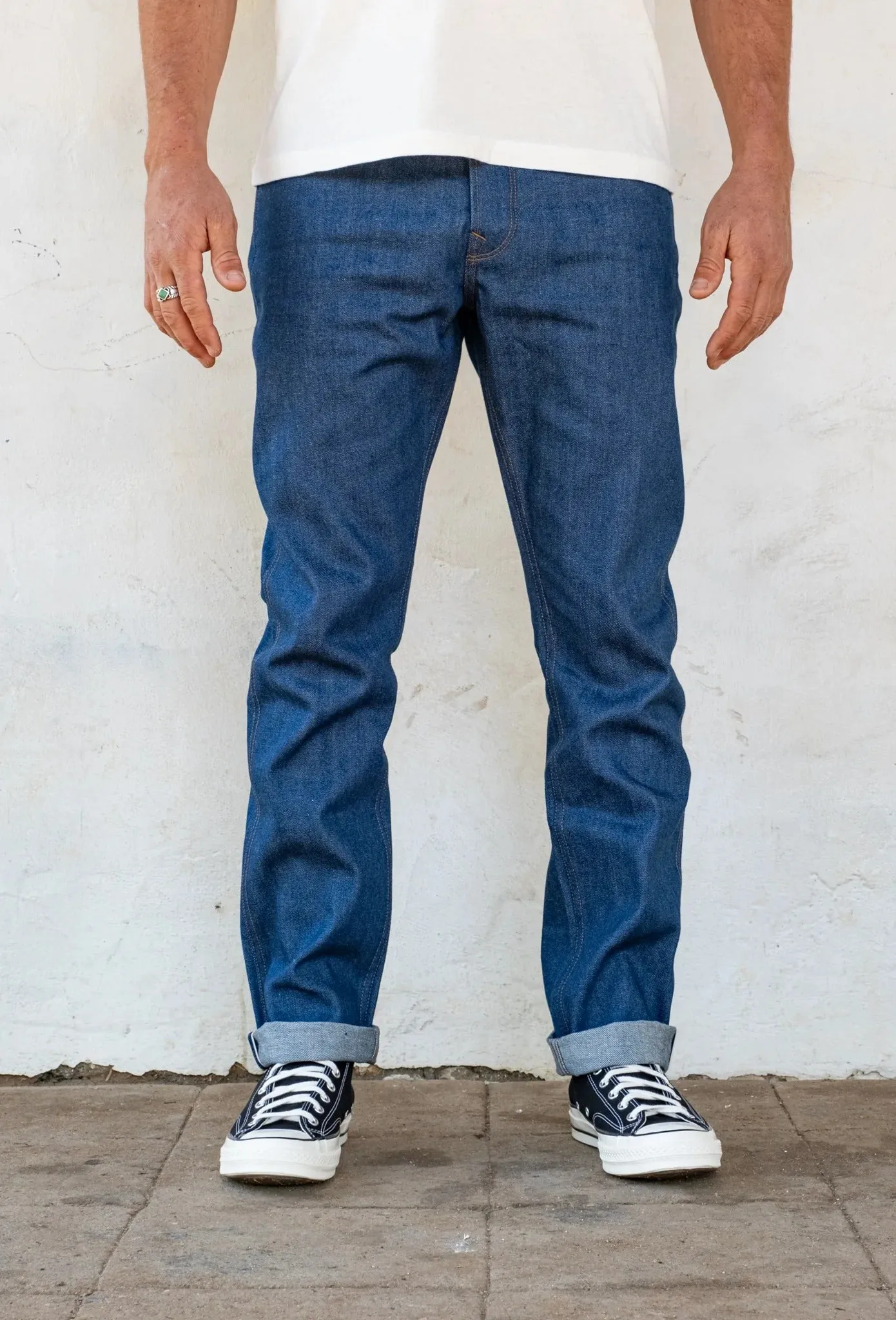 【Freenote】Rios 12 Ounce Vintage Blue Denim / 復古藍日本布 修身小直筒 sold by Blue Beach Denim