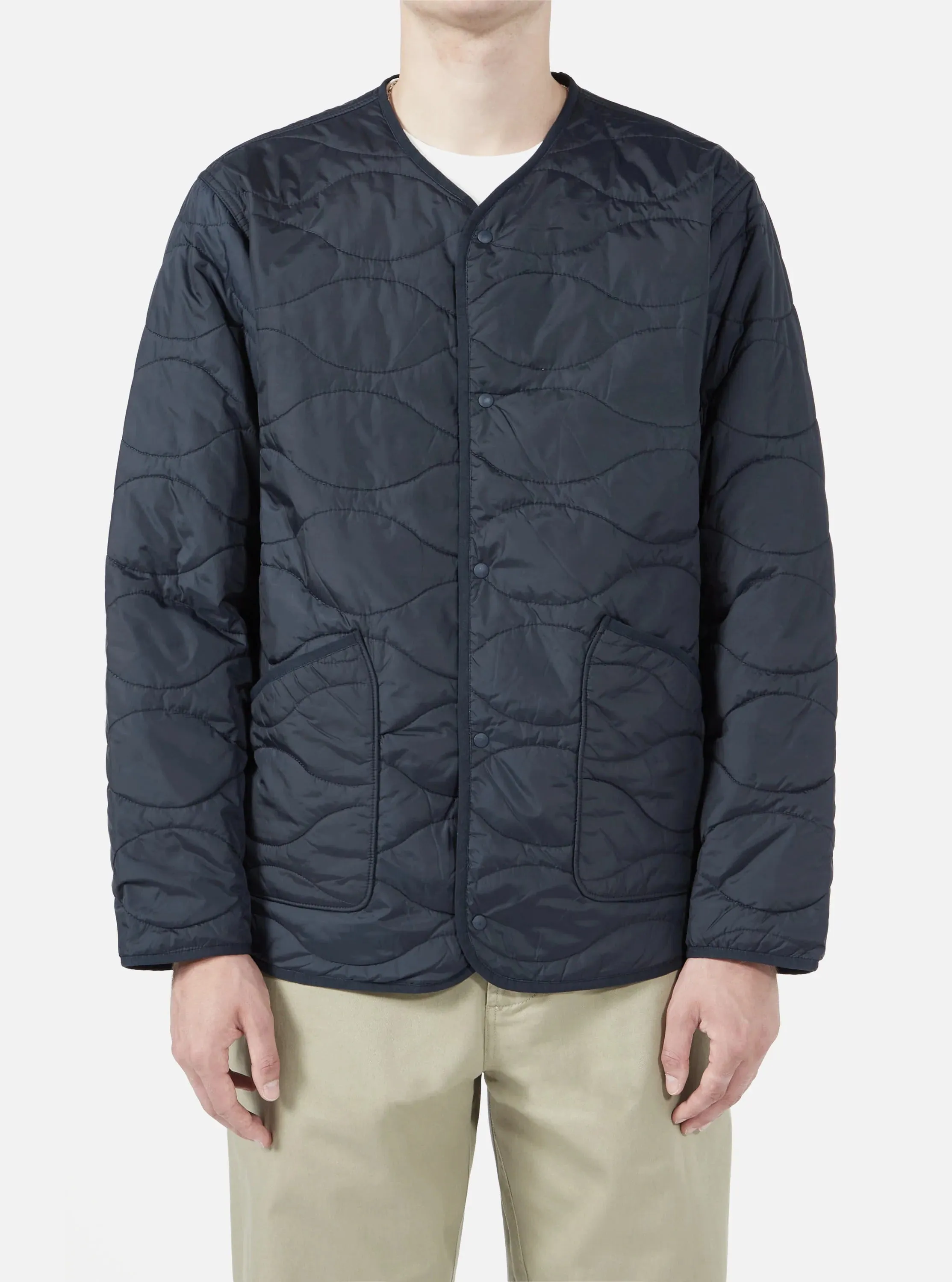 【Universal Works】Reversible Liner Jacket In Navy Italian Nylon/義大利尼龍雙面襯裡夾克 sold by Blue Beach Denim product image thumbnail 3