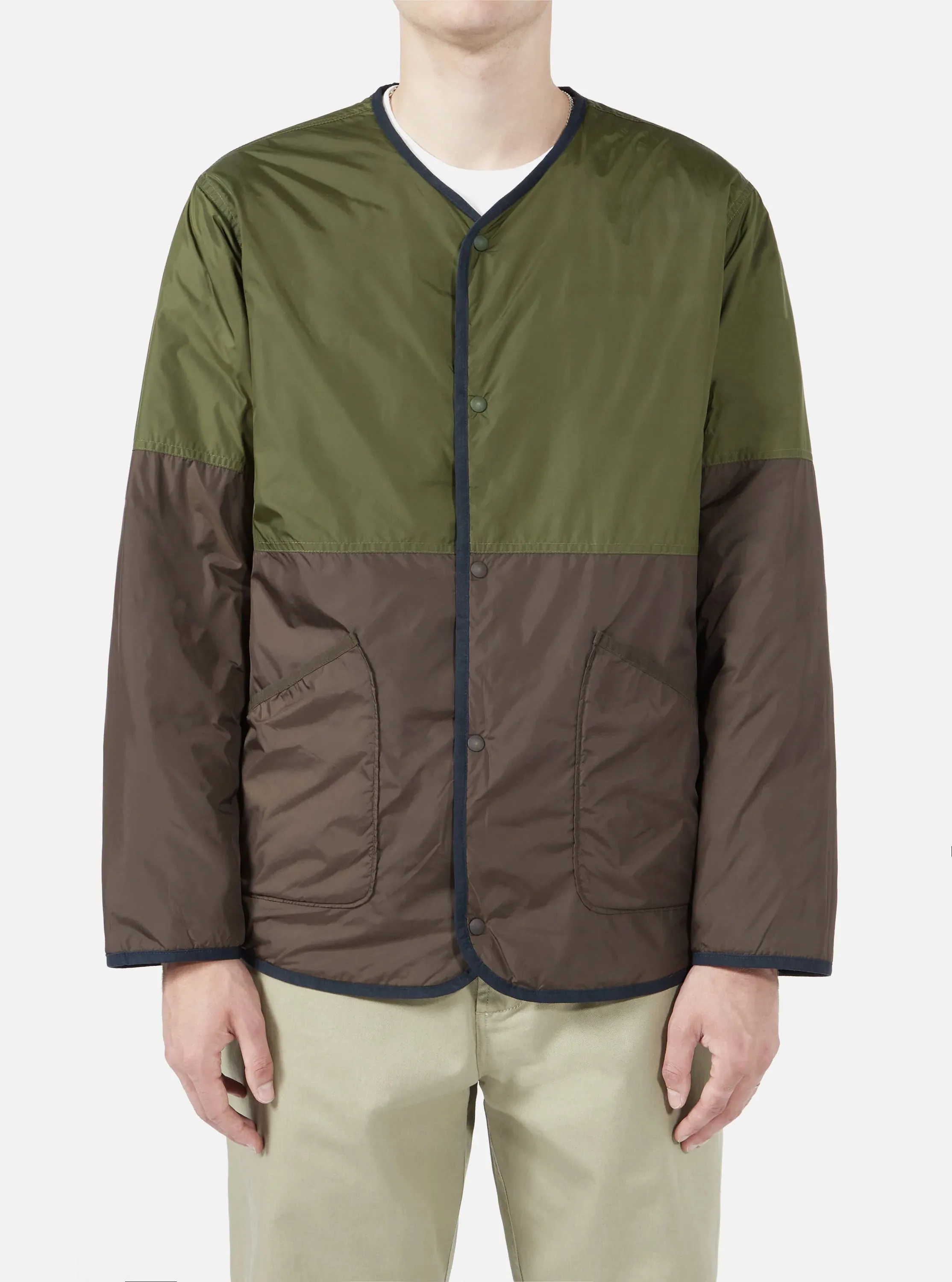 【Universal Works】Reversible Liner Jacket In Navy Italian Nylon/義大利尼龍雙面襯裡夾克 sold by Blue Beach Denim product image thumbnail 4