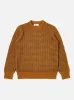 【Universal Works】Loose Crew In Cumin/Grey Italian Wool／義大利羊毛針織毛衣 sold by Blue Beach Denim