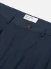 【Universal Works】Double Pleat Pant In Navy Twill/寬鬆直筒 海軍藍雙摺斜紋休閒褲 sold by Blue Beach Denim