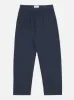 【Universal Works】Double Pleat Pant In Navy Twill/寬鬆直筒 海軍藍雙摺斜紋休閒褲 sold by Blue Beach Denim