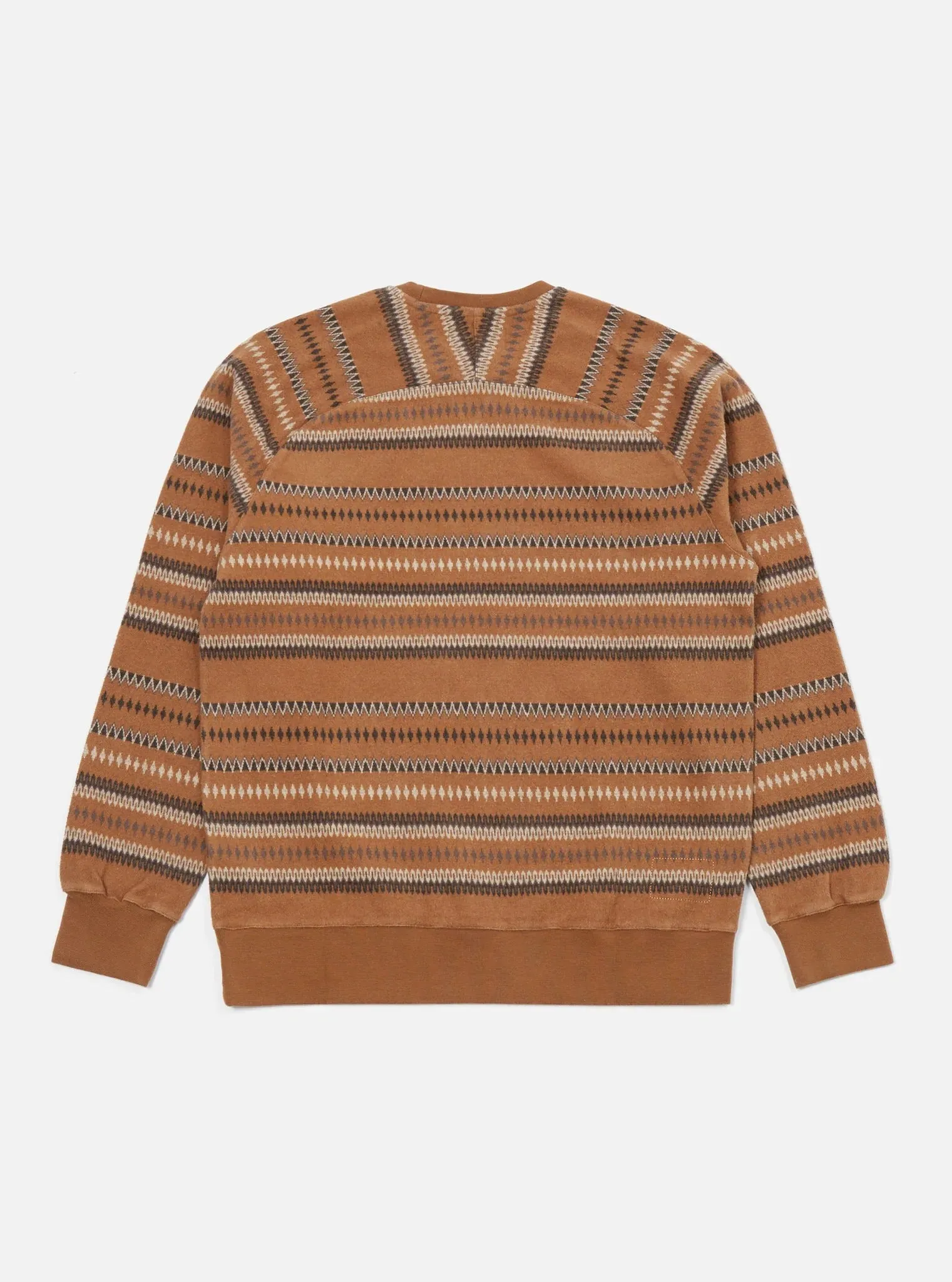 【Universal Works】Classic Crew Sweatshirt In Brown Hikers Jacquard/經典緹花針織衫 sold by Blue Beach Denim product image thumbnail 5