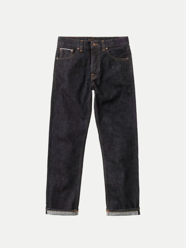 【Nudie Jeans】Rad Rufus Rinse Ruby Selvage 14.6oz／復古紅寶石白耳布邊 純天然染 高腰直筒 sold by Blue Beach Denim