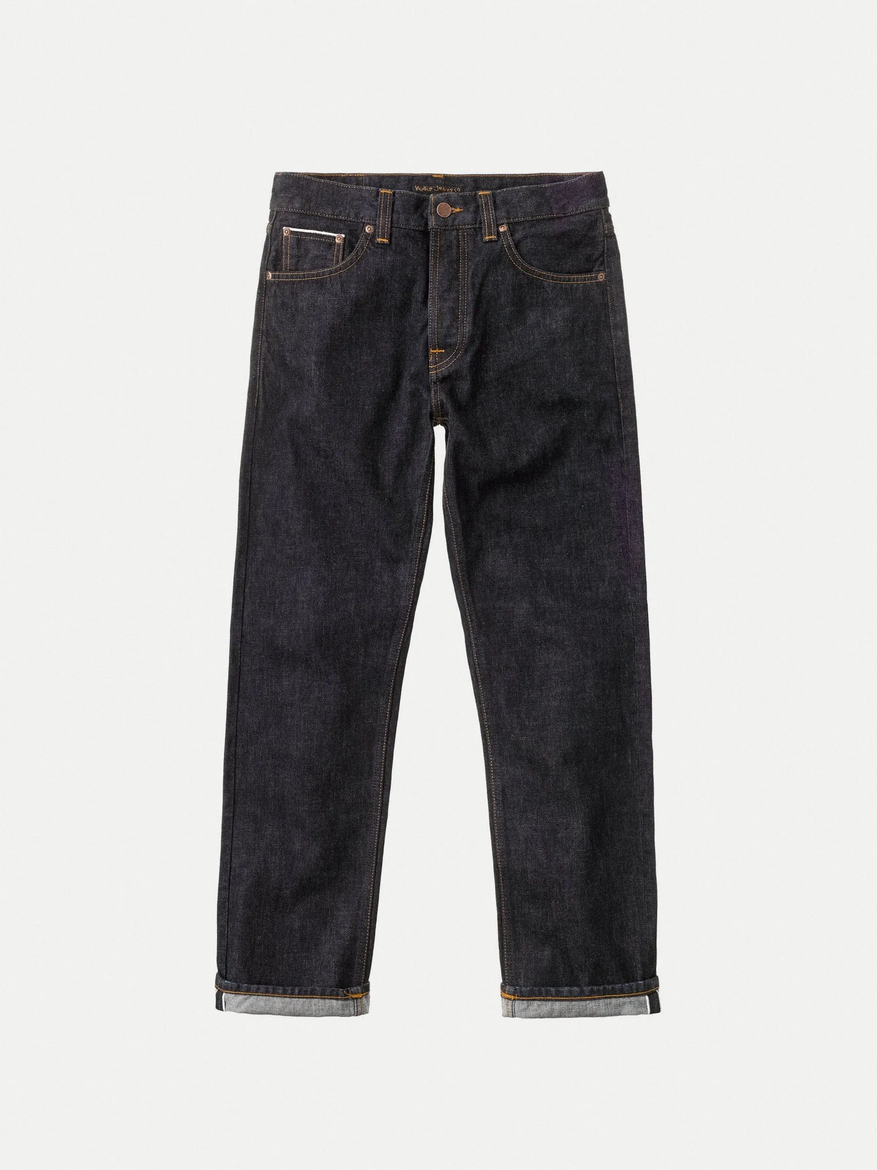 【Nudie Jeans】Rad Rufus Rinse Ruby Selvage 14.6oz/復古紅寶石白耳布邊 純天然染 高腰直筒 sold by Blue Beach Denim