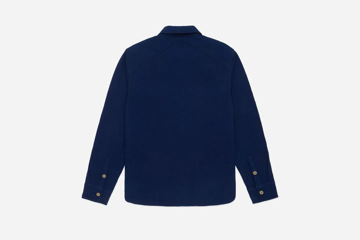 【3sixteen】CPO Shirt Indigo Sashiko / 海軍襯衫 藍染刺子 sold by Blue Beach Denim product image thumbnail 4