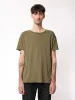 【Nudie Jeans】Roger Slub Faded Green/竹節感寬鬆素T sold by Blue Beach Denim