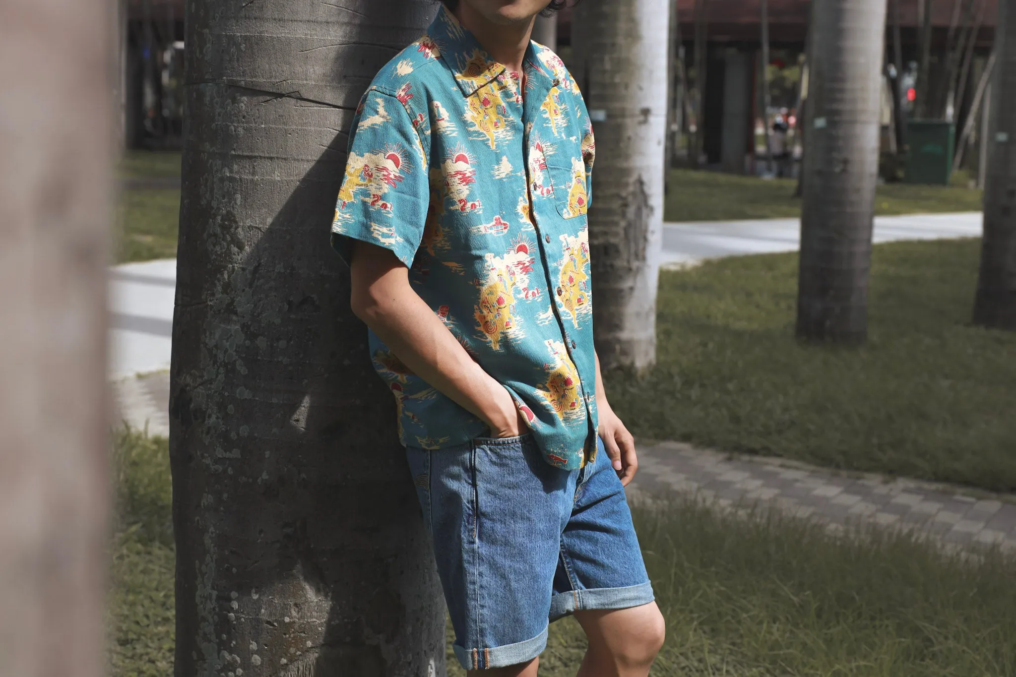 【Nudie Jeans】Josh Shorts 90s Stone Denim 12.75oz/有機回收再生棉 復古石洗短褲 sold by Blue Beach Denim product image thumbnail 2