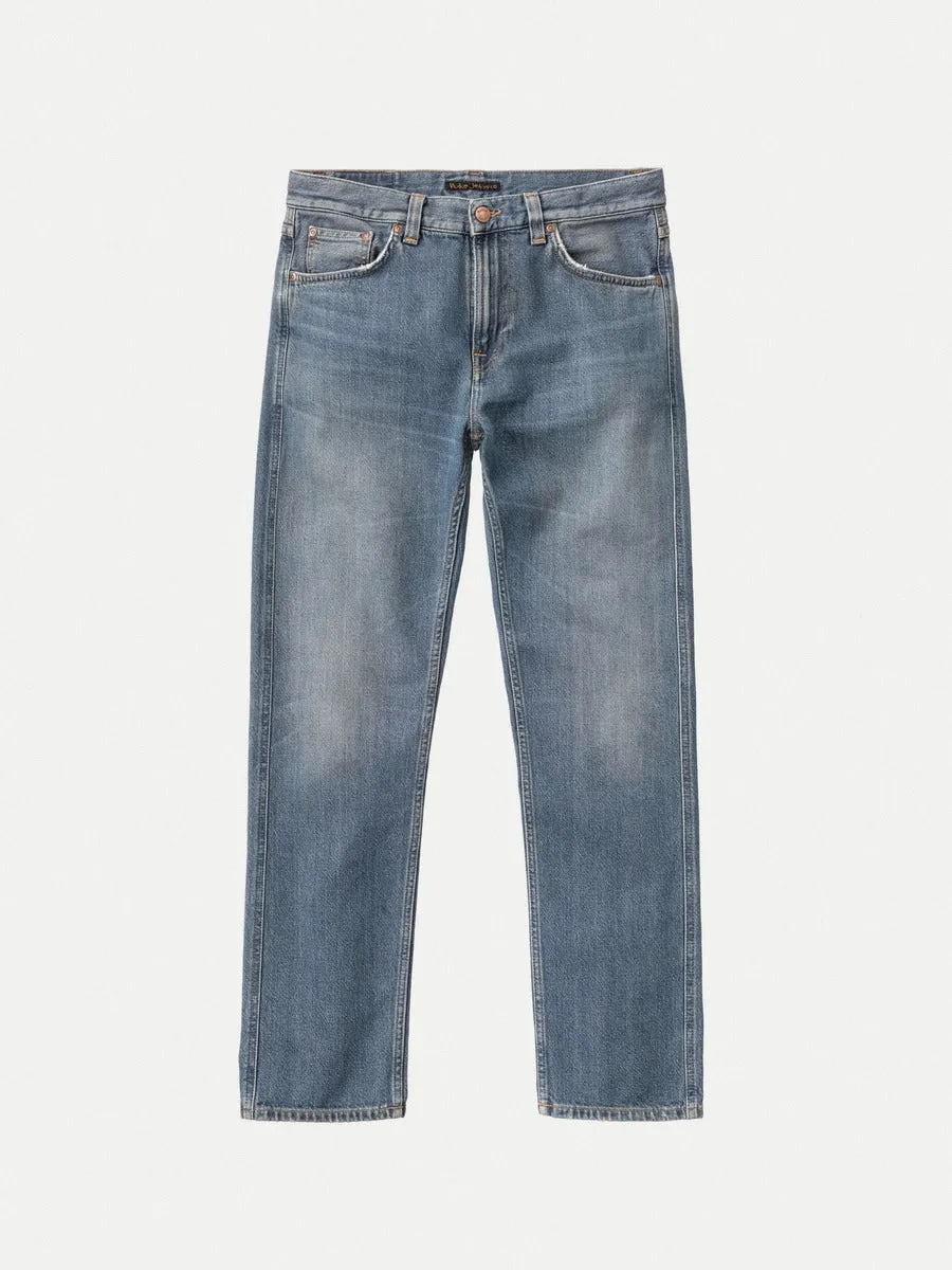 【Nudie Jeans】Gritty Jackson Outer Fellseams 破紋作舊復古中腰直筒牛仔褲 sold by Blue Beach Denim