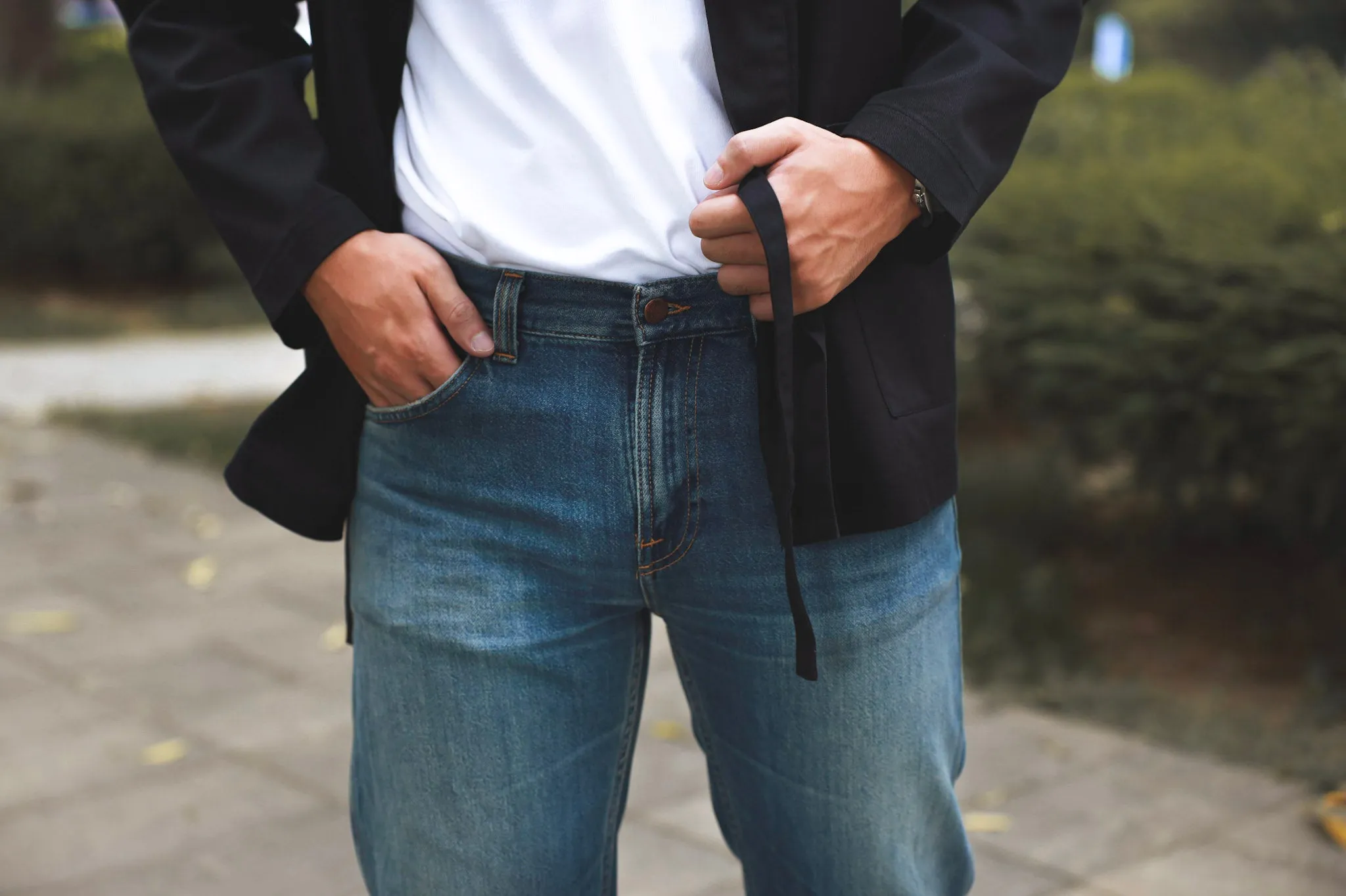 【Nudie Jeans】Gritty Jackson Outer Fellseams 破紋作舊復古中腰直筒牛仔褲 sold by Blue Beach Denim product image thumbnail 5