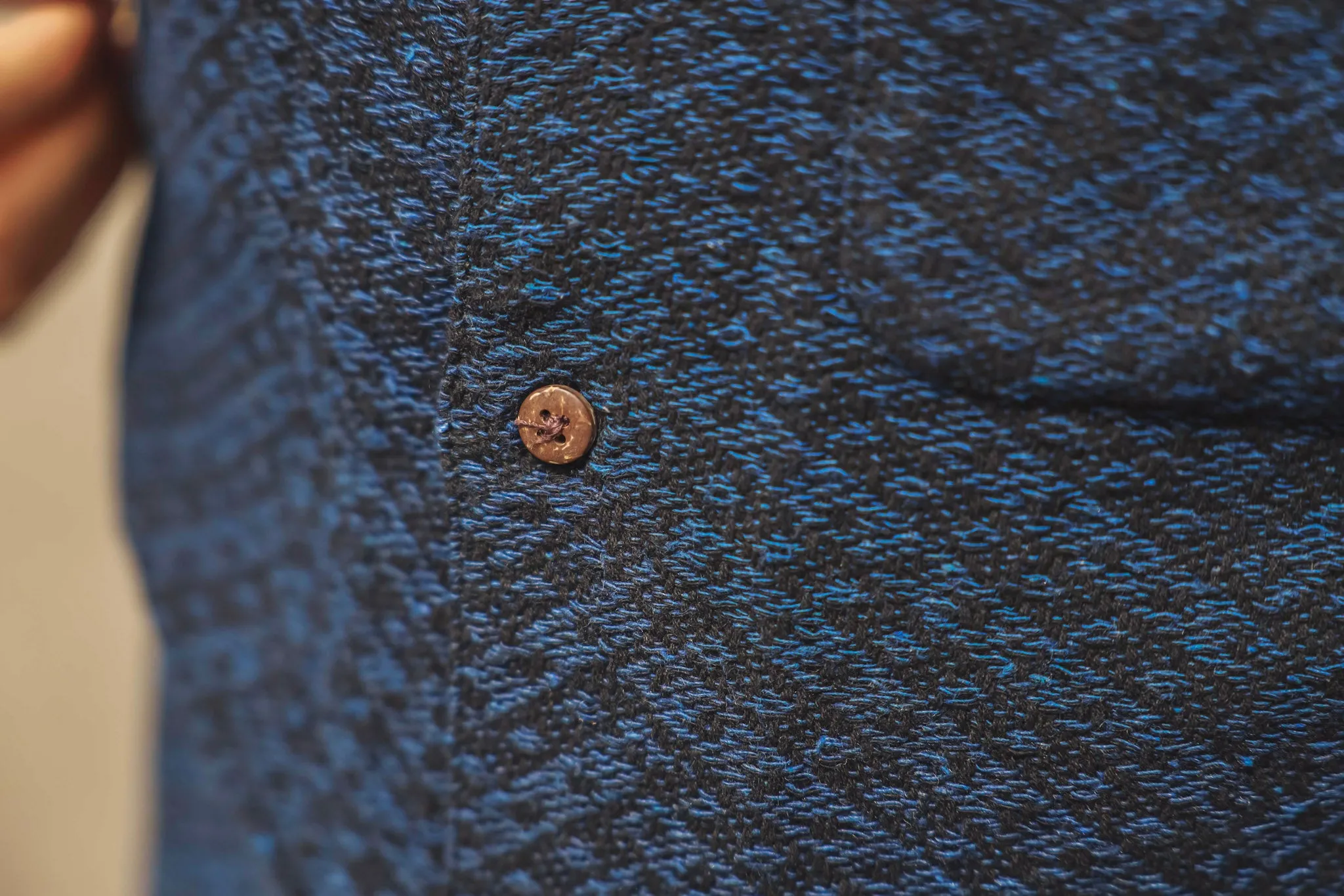 【3sixteen】Vacation Shirt Black Overdye Jacquard / 過染休閒度假襯衫 sold by Blue Beach Denim product image thumbnail 3