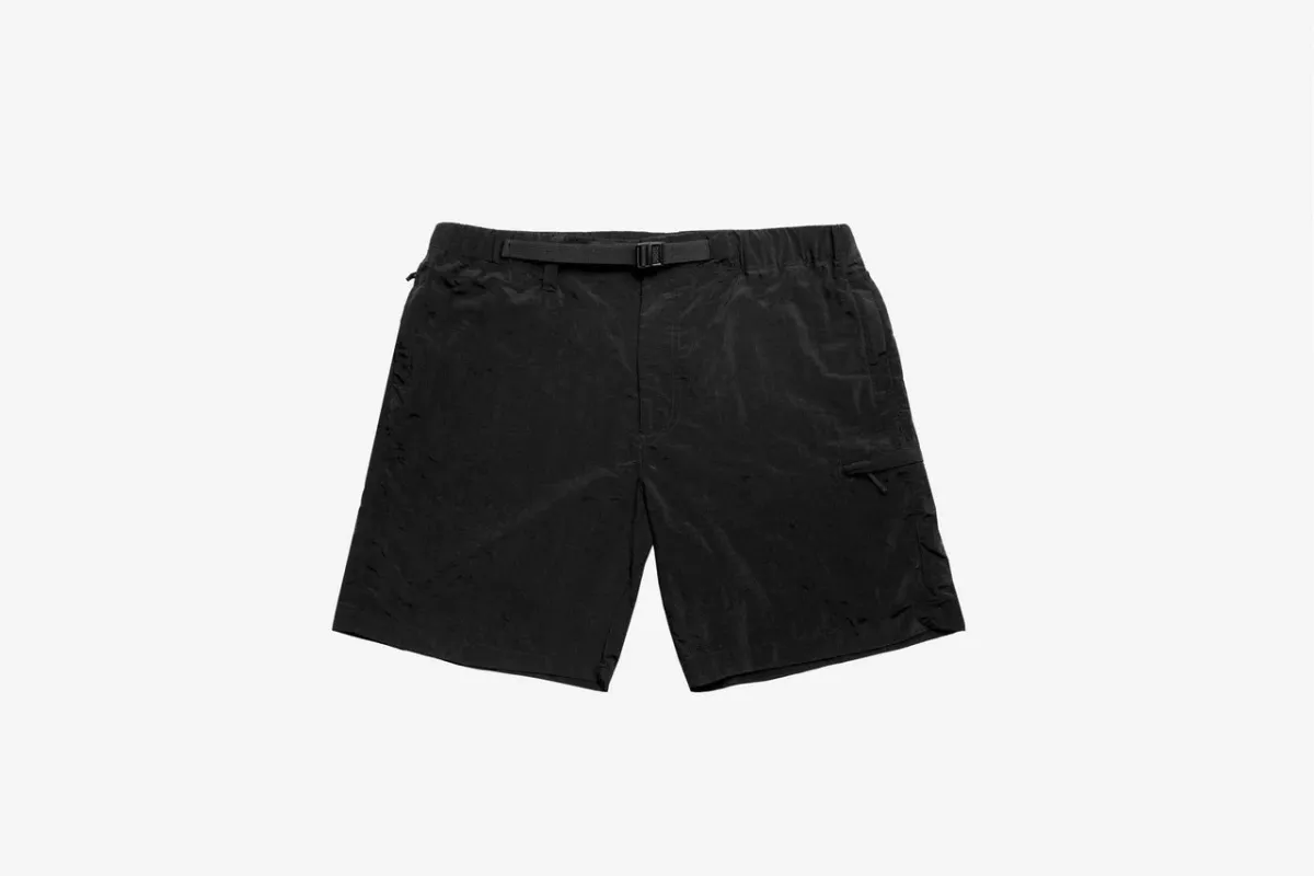 【3sixteen】Trail Shorts Black Nylon / 戶外透氣尼龍短褲 sold by Blue Beach Denim