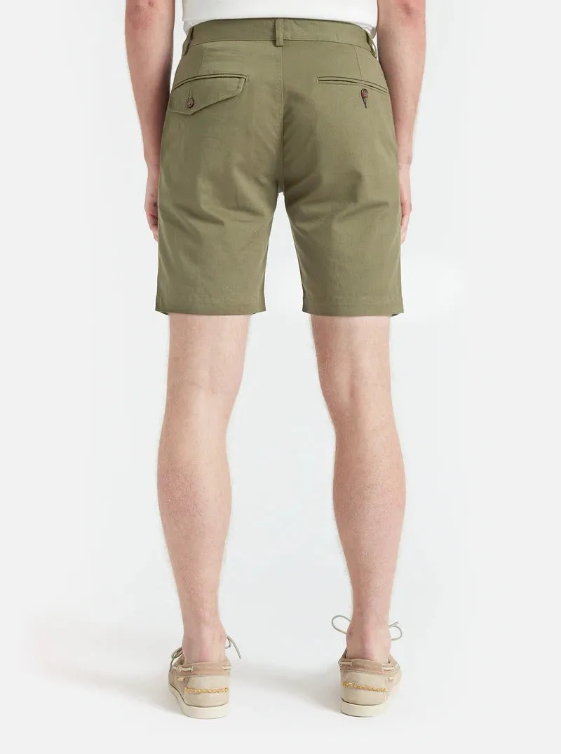 【Universal Works】Deck Short In Light Olive Twill/橄欖色甲板短褲 sold by Blue Beach Denim product image thumbnail 3