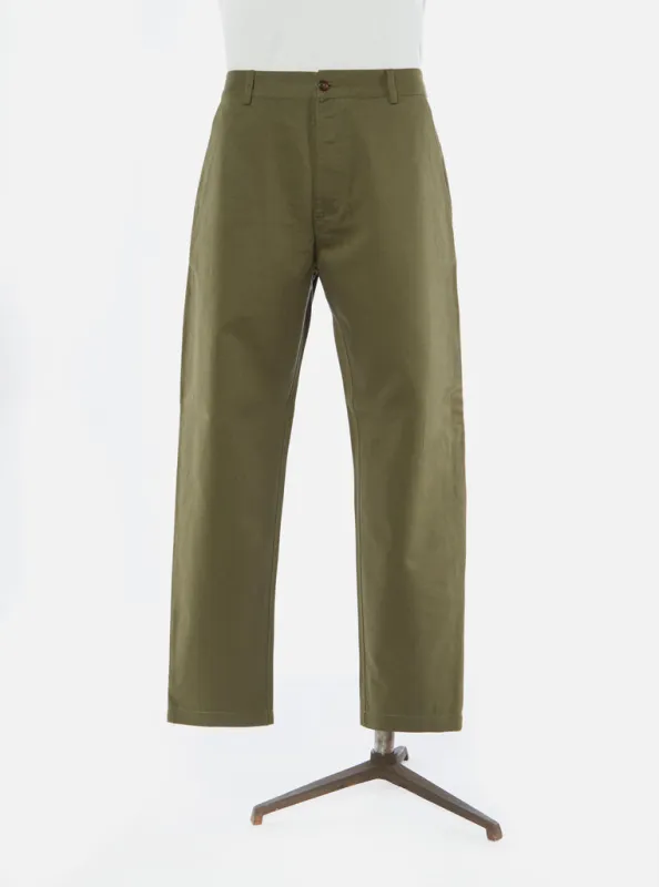 【Universal Works】Military Chino In Light Olive Twill／橄欖色休閒軍褲 sold by Blue Beach Denim