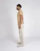 【Dehen 1920】Heavy Duty Tee - Single Pocket-Palomino / 老織機純棉米黃色口袋素T sold by Blue Beach Denim