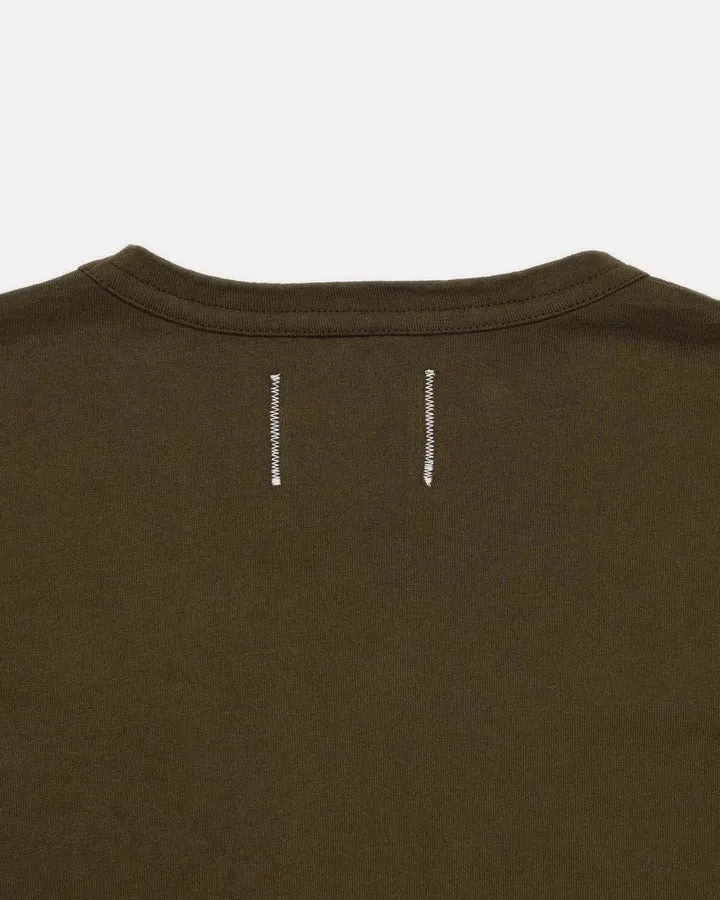 【Dehen 1920】Heavy Duty Tee - Single Pocket-Loden / 老織機純棉橄欖綠口袋素T sold by Blue Beach Denim product image thumbnail 5