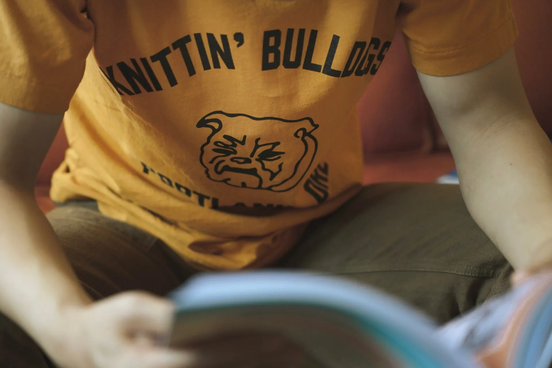 【Dehen 1920】"Knittin Bulldogs" Tee 老織機純棉鬥牛犬短T sold by Blue Beach Denim product image thumbnail 4