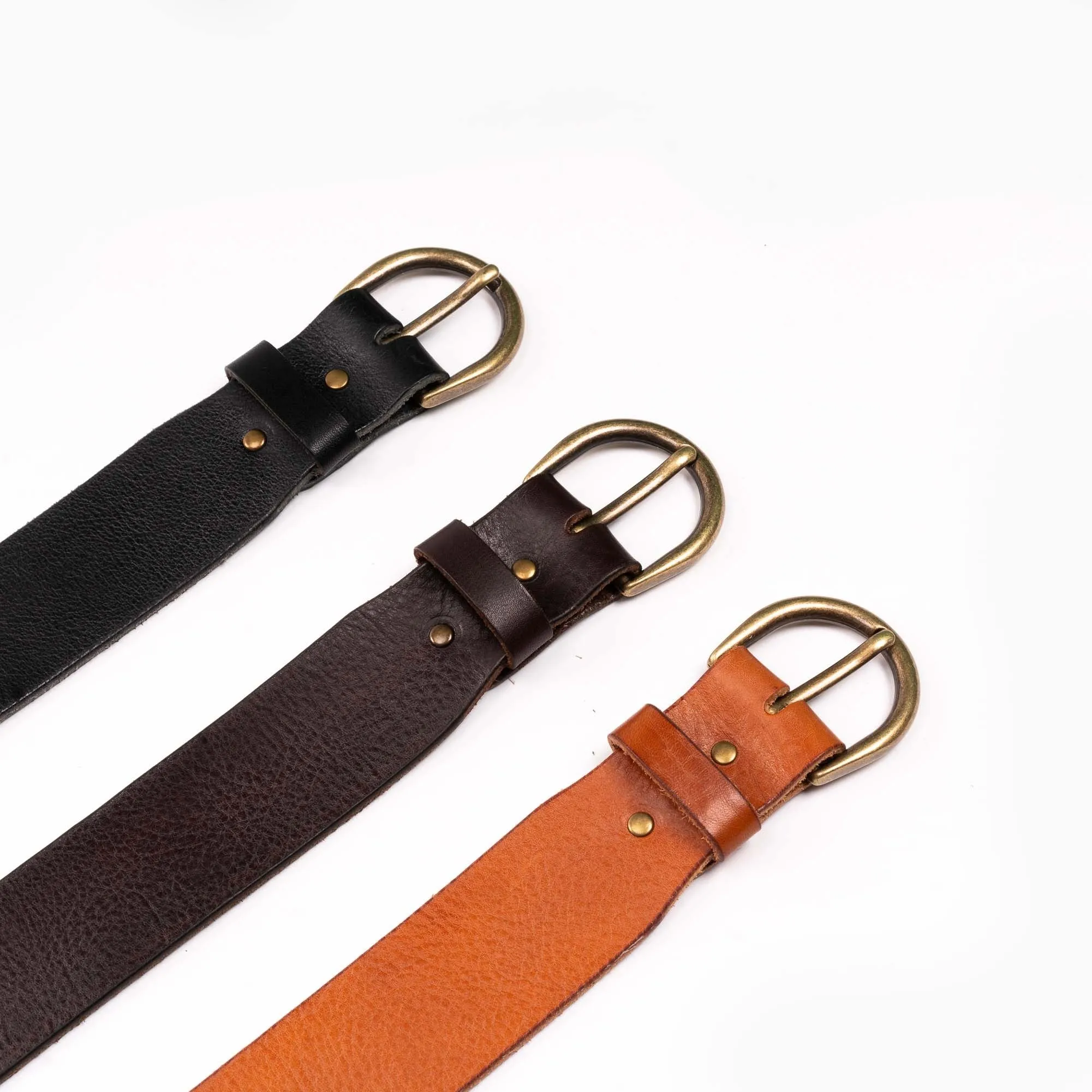 【Shangri-La Heritage】“Mustang” Western Belt / 3色 / 全粒面牛皮西部皮帶 sold by Blue Beach Denim