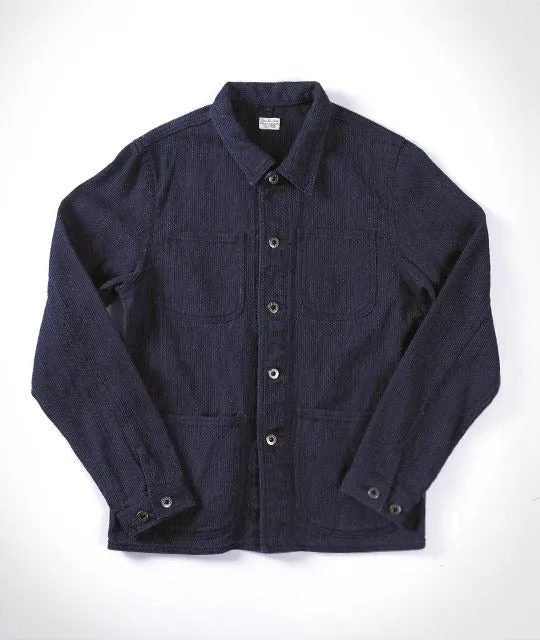 【Japan Blue Jeans】Indigo Sashiko Coverall 靛藍染刺子工裝夾克 sold by Blue Beach Denim