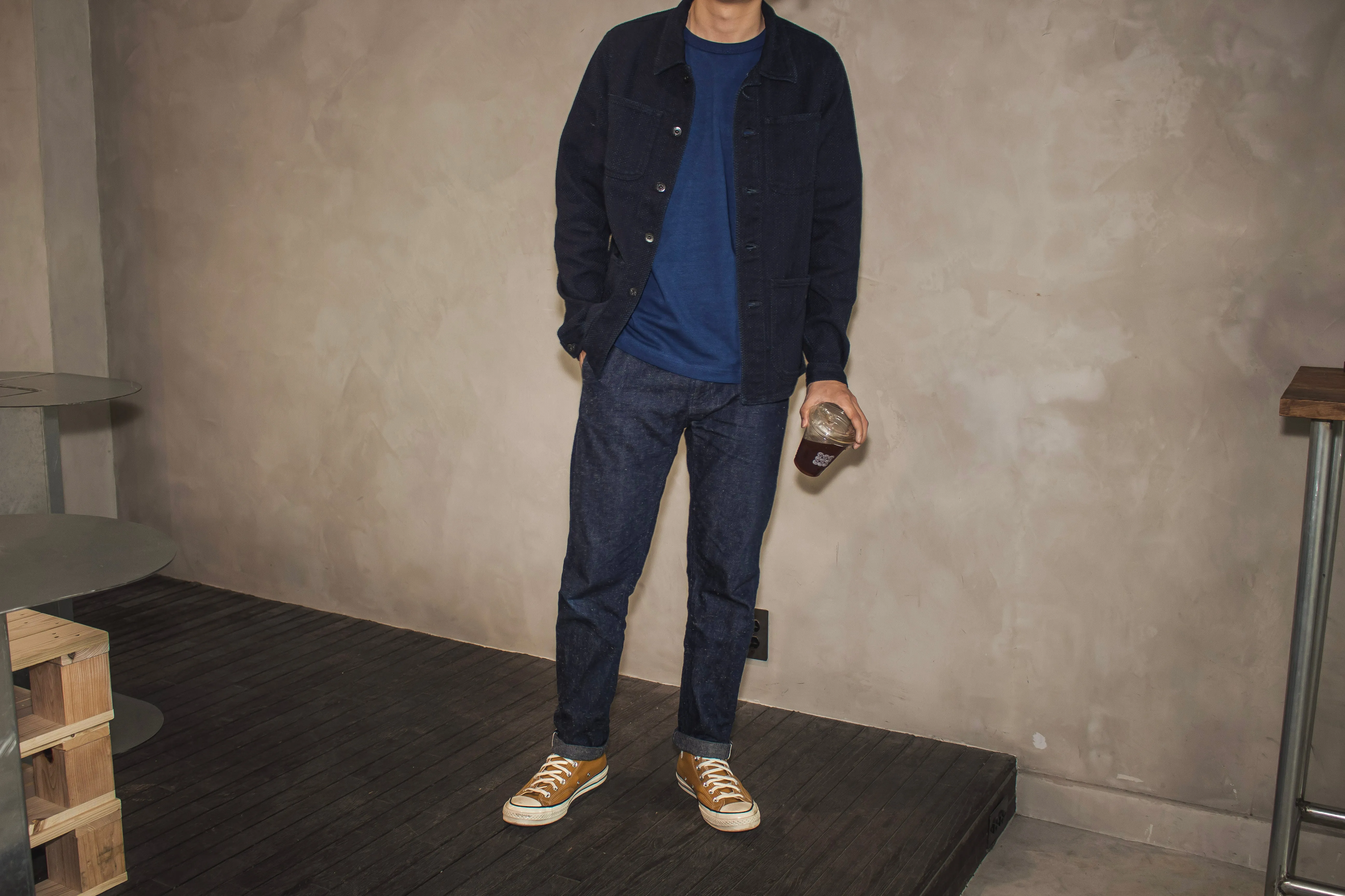 【Japan Blue Jeans】Indigo Sashiko Coverall 靛藍染刺子工裝夾克 sold by Blue Beach Denim product image thumbnail 4