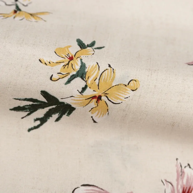 【Naked and Famous】Aloha Shirt Silky Flowers - Cream/絲質夏威夷米色花襯衫 sold by Blue Beach Denim product image thumbnail 5