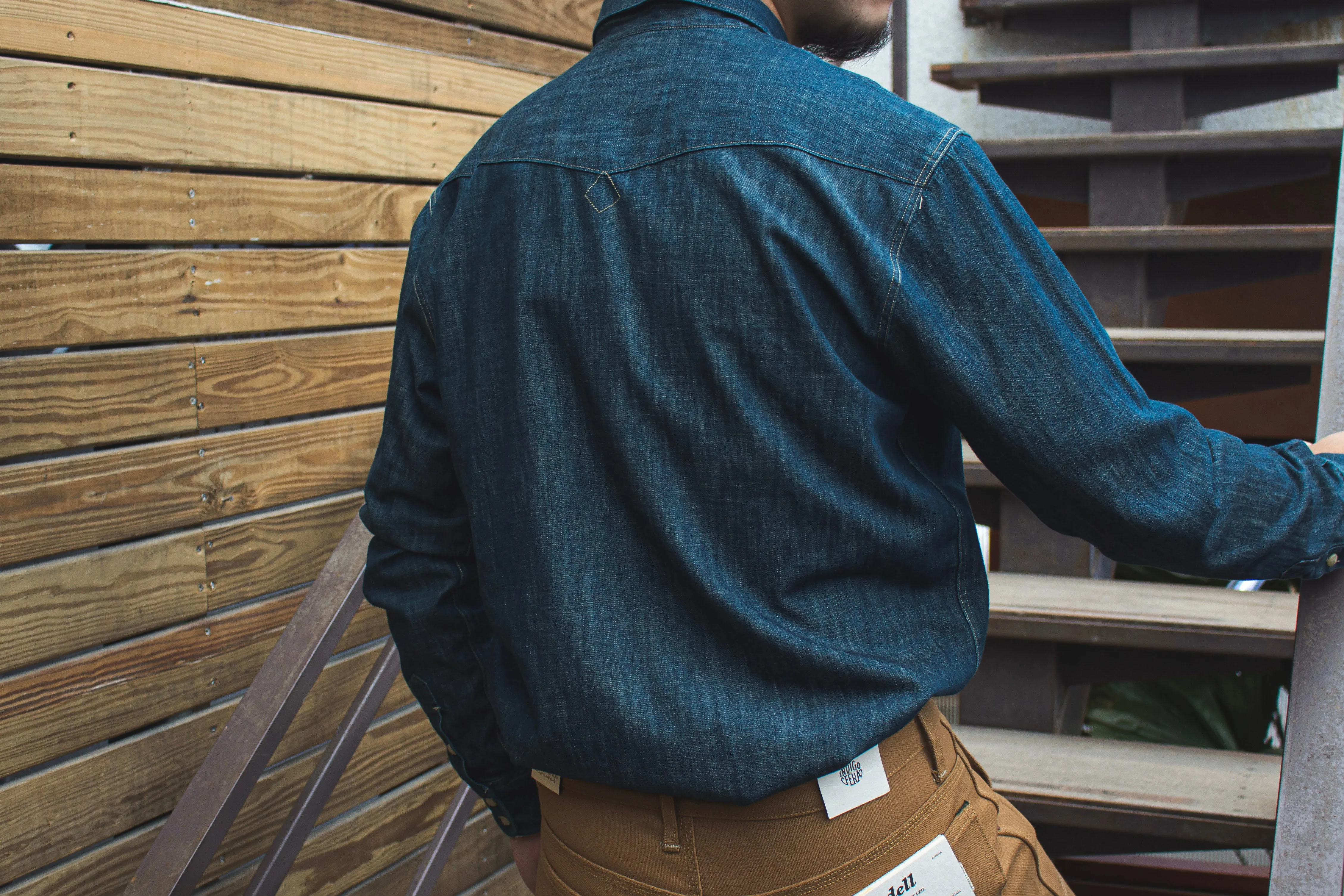【Indigofera】Manolito Shirt, Sanyati Denim, Indigo 6.5oz日本牛仔布襯衫 sold by Blue Beach Denim product image thumbnail 3