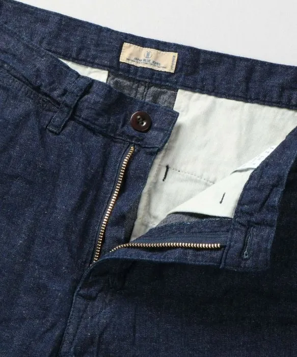 【Japan Blue Jeans】棉麻牛仔短褲 8oz LINEN DENIM KNEE SHORTS sold by Blue Beach Denim product image thumbnail 2