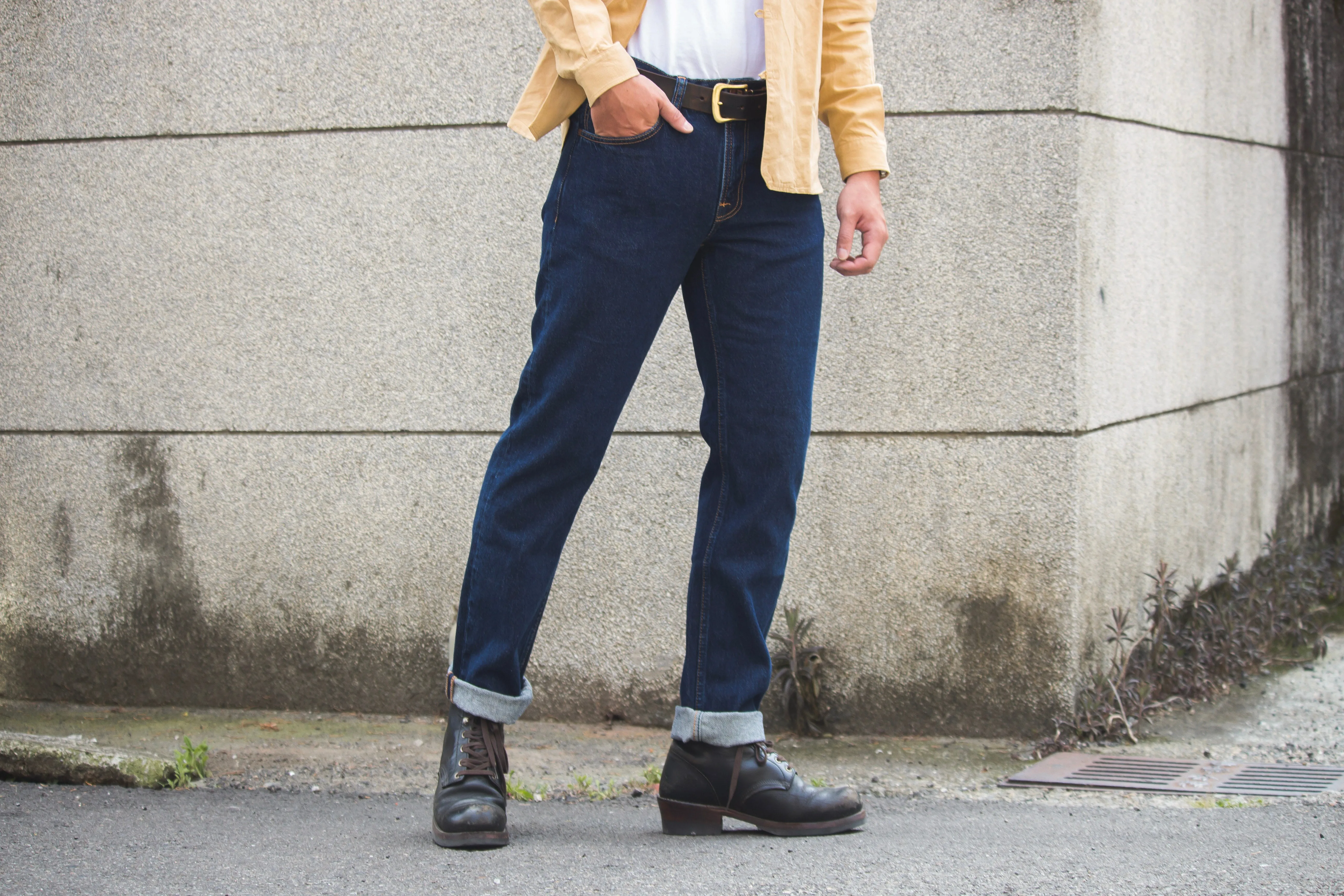 【Nudie Jeans】Gritty Jackson Heavy Rinse 復古中腰直筒褲80s深藍石洗 13.2oz sold by Blue Beach Denim product image thumbnail 2