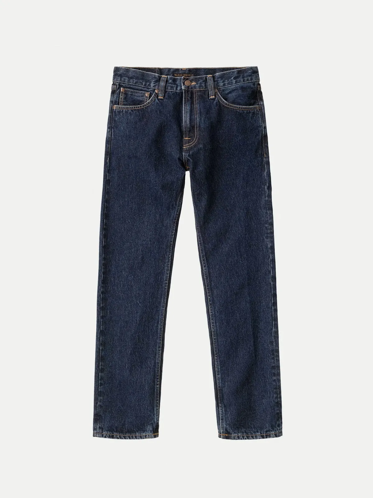 【Nudie Jeans】Gritty Jackson Heavy Rinse 復古中腰直筒褲80s深藍石洗 13.2oz sold by Blue Beach Denim