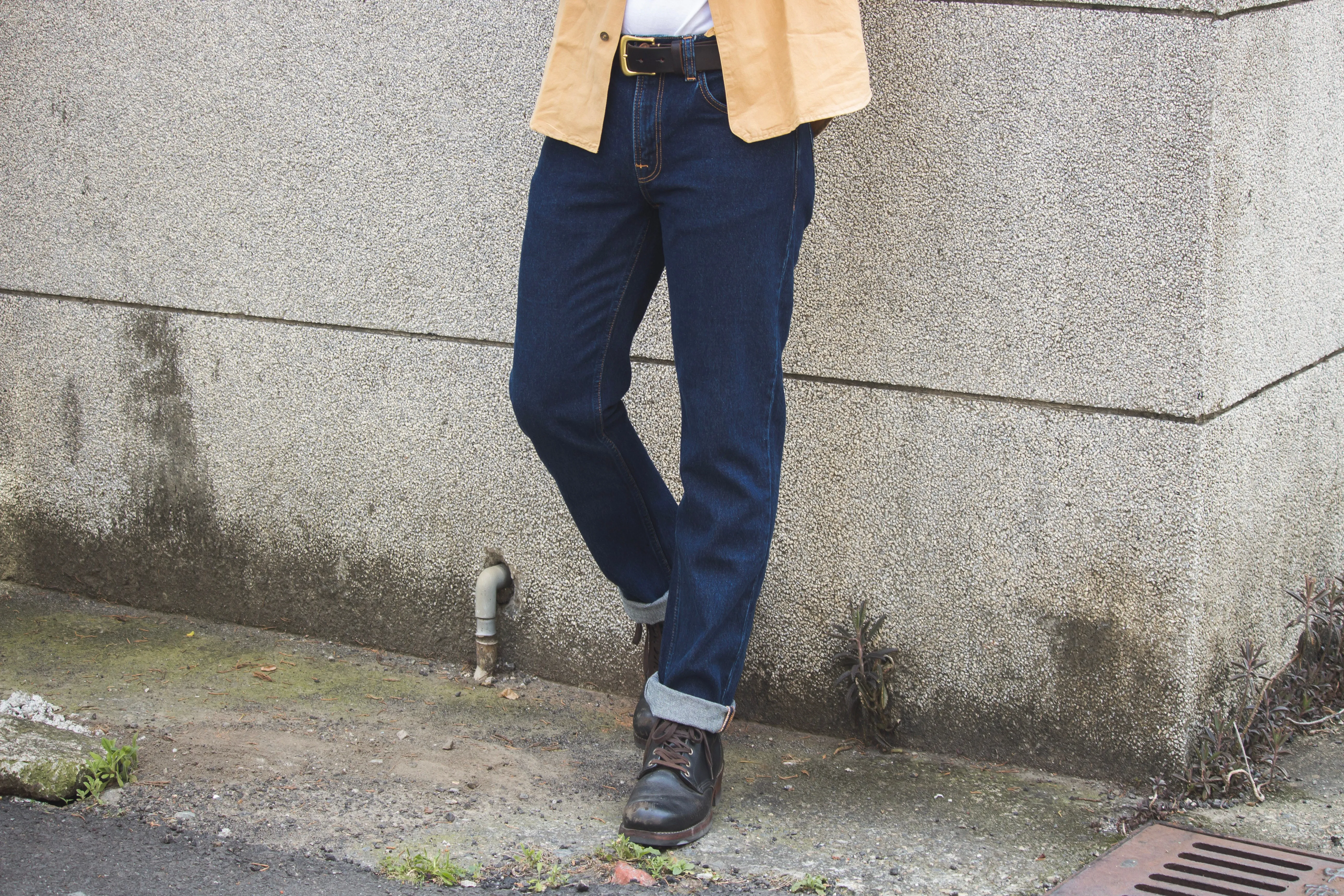 【Nudie Jeans】Gritty Jackson Heavy Rinse 復古中腰直筒褲80s深藍石洗 13.2oz sold by Blue Beach Denim product image thumbnail 3