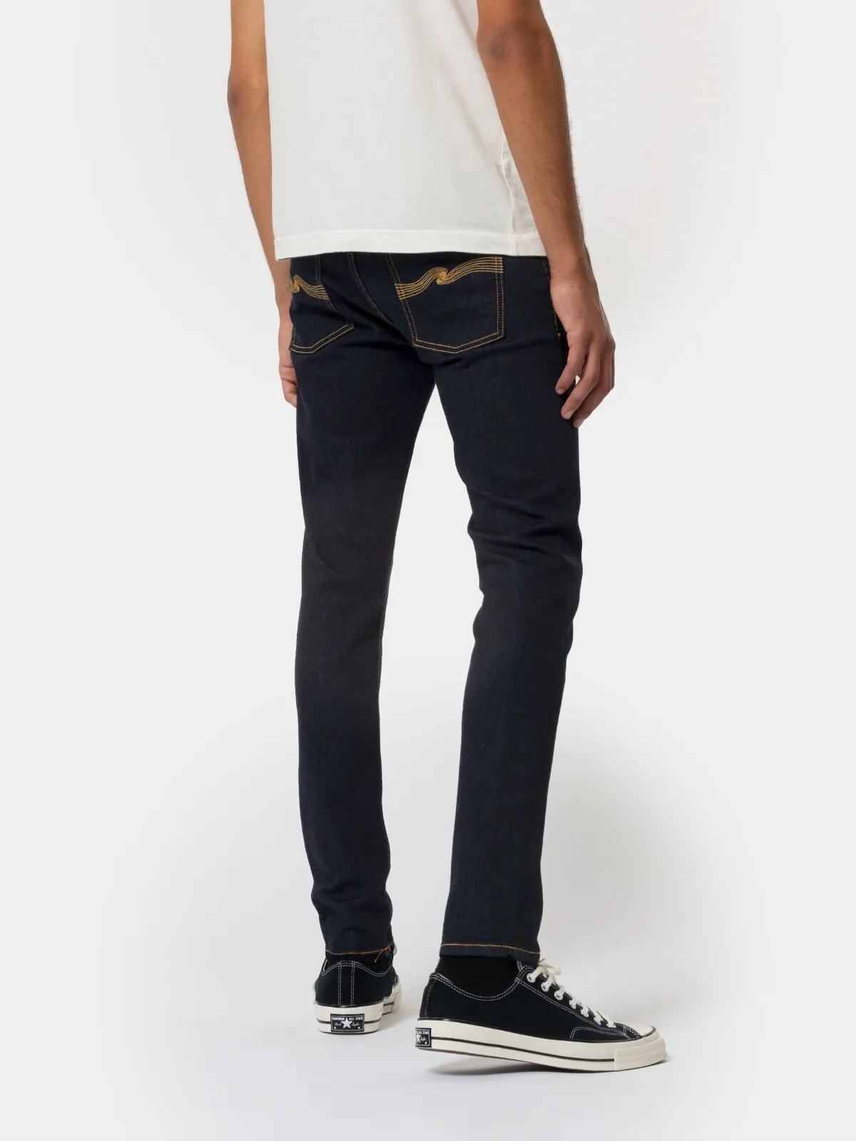 【Nudie Jeans】Skinny Lin Dry Deep Orange 低腰窄版貼身微彈性牛仔褲 sold by Blue Beach Denim product image thumbnail 4
