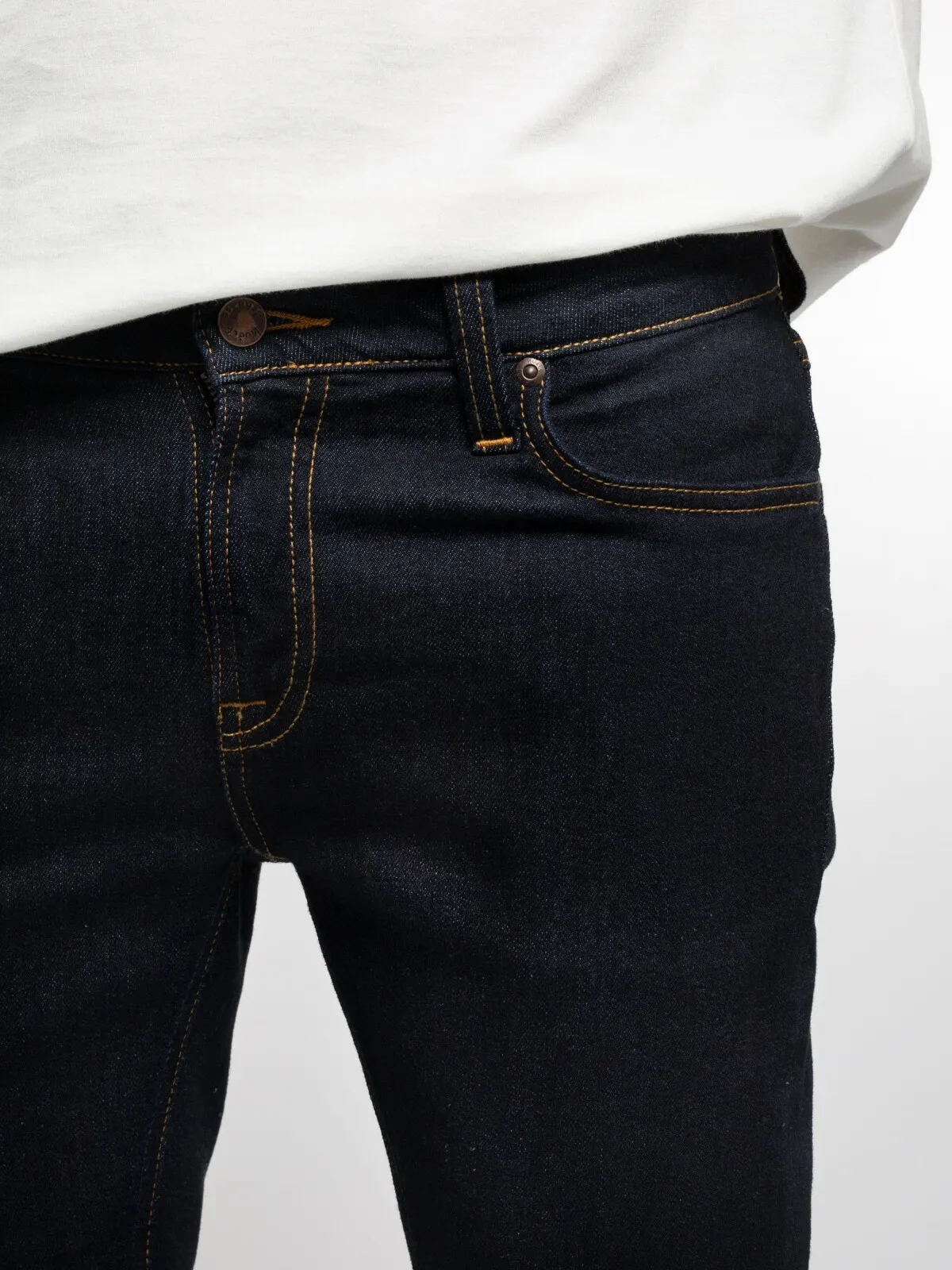 【Nudie Jeans】Skinny Lin Dry Deep Orange 低腰窄版貼身微彈性牛仔褲 sold by Blue Beach Denim product image thumbnail 3