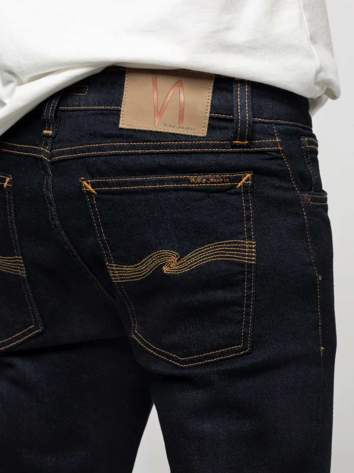 【Nudie Jeans】Skinny Lin Dry Deep Orange 低腰窄版貼身微彈性牛仔褲 sold by Blue Beach Denim product image thumbnail 5