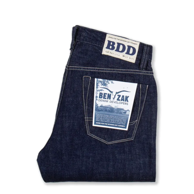 【Benzak Denim Developers】復古藍染合身直筒微錐褲 11oz BDD-711 vintage indigo US cotton RHT sold by Blue Beach Denim