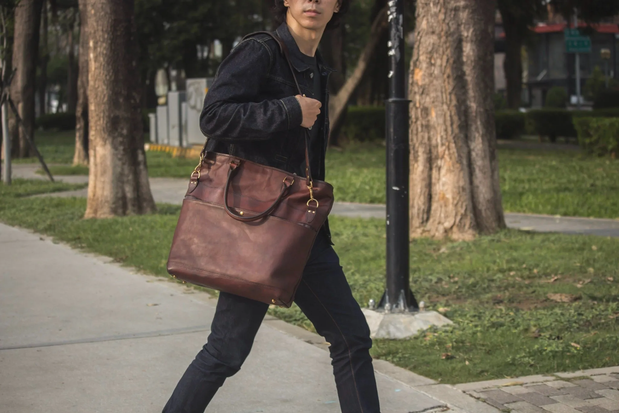 【VASCO】木村拓哉手拿肩背兩用包 VS-244LS LEATHER NELSON 2WAY BAG BROWN sold by Blue Beach Denim product image thumbnail 3