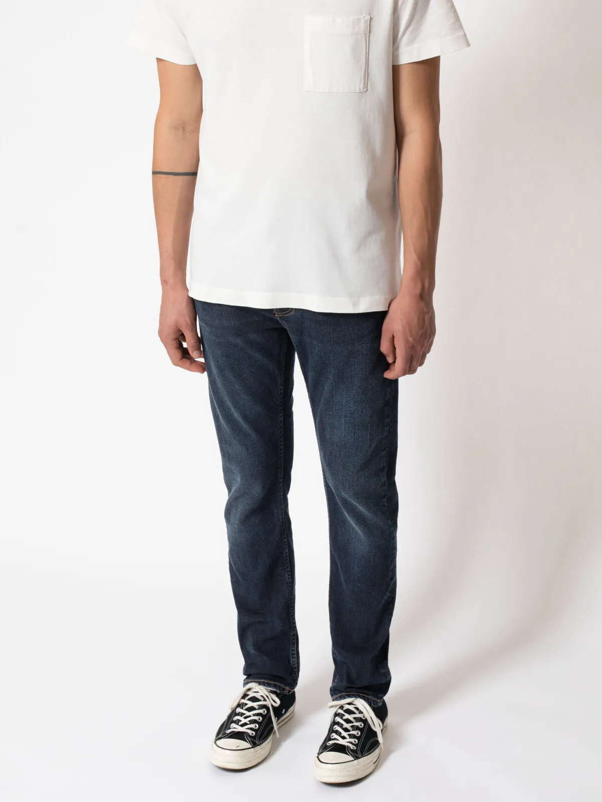 【Nudie Jeans】Lean Dean New Ink 深藍水洗合身上寬下窄牛仔褲 sold by Blue Beach Denim product image thumbnail 3