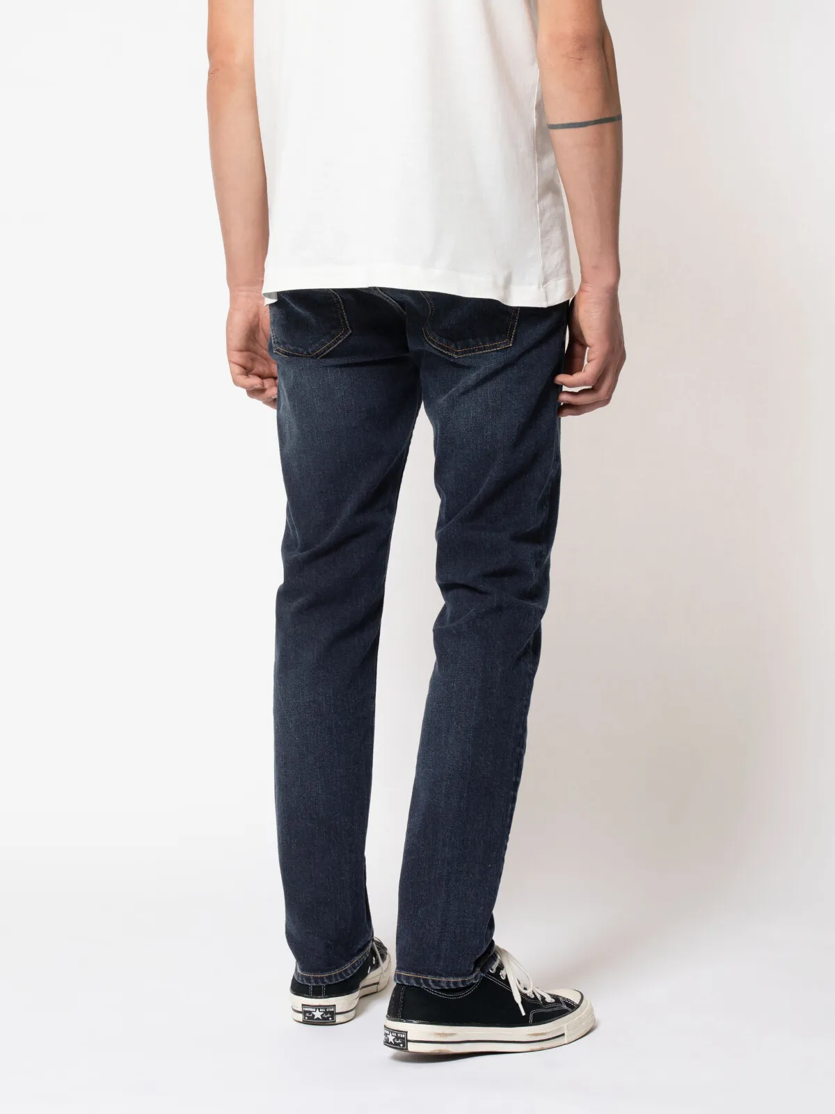 【Nudie Jeans】Lean Dean New Ink 深藍水洗合身上寬下窄牛仔褲 sold by Blue Beach Denim product image thumbnail 4