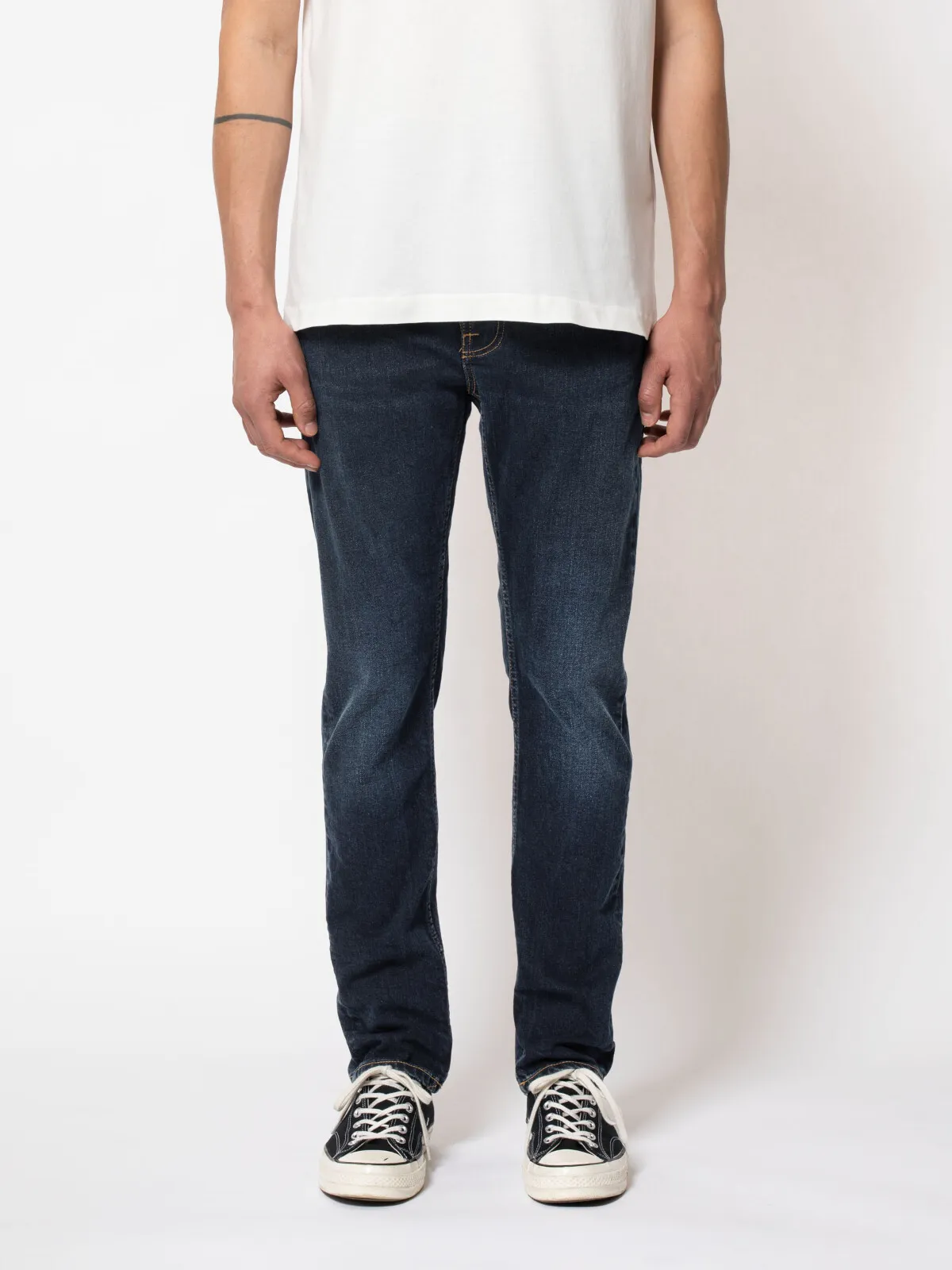 【Nudie Jeans】Lean Dean New Ink 深藍水洗合身上寬下窄牛仔褲 sold by Blue Beach Denim product image thumbnail 2