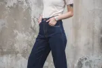 【Nudie Jeans】女版高腰寬直筒褲 / Clean Eileen Heavy Rinse sold by Blue Beach Denim