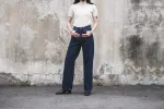 【Nudie Jeans】女版高腰寬直筒褲 / Clean Eileen Heavy Rinse sold by Blue Beach Denim