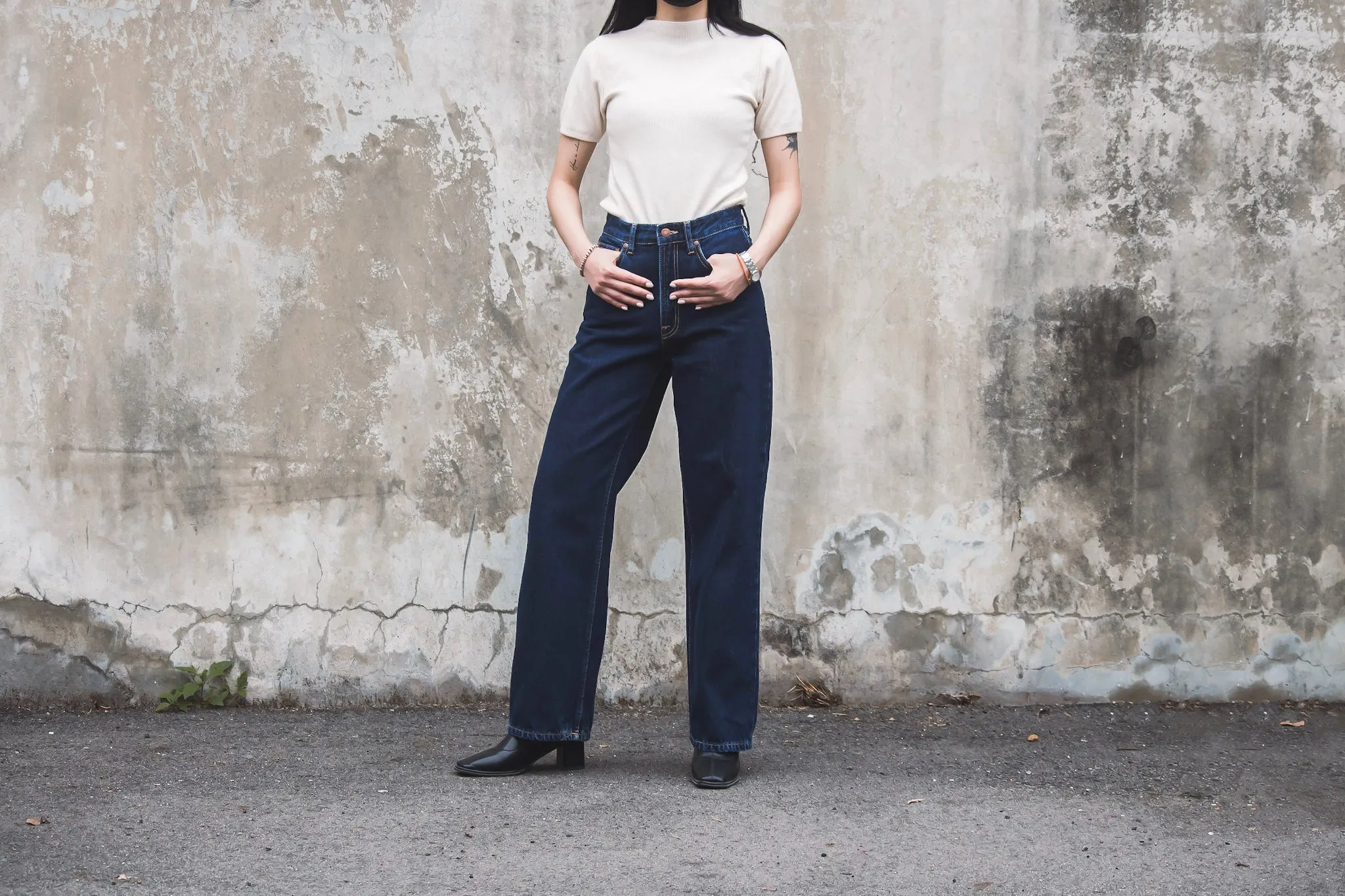 【Nudie Jeans】女版高腰寬直筒褲 / Clean Eileen Heavy Rinse sold by Blue Beach Denim product image thumbnail 2