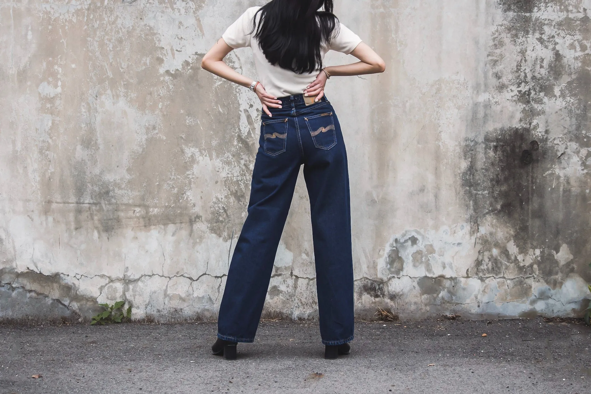 【Nudie Jeans】女版高腰寬直筒褲 / Clean Eileen Heavy Rinse sold by Blue Beach Denim product image thumbnail 4