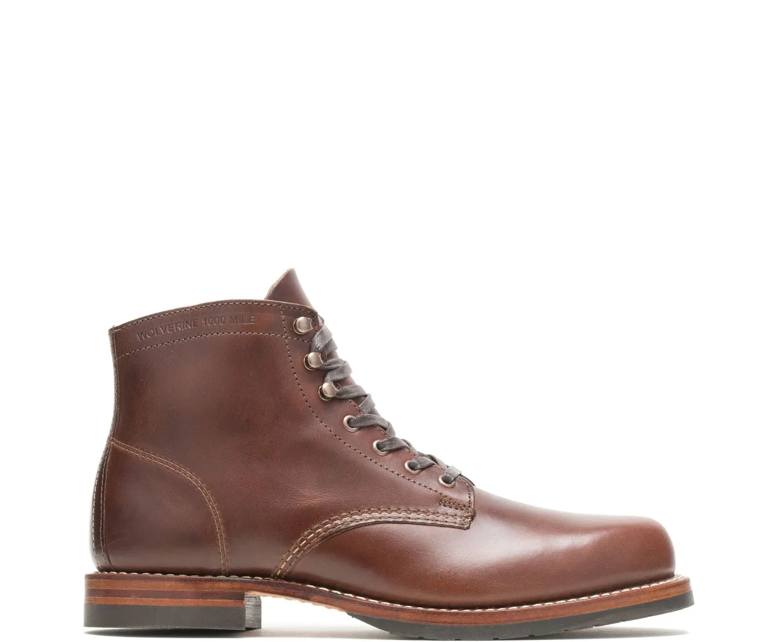 【Wolverine 1000 Mile】新版大底 哈瓦那棕 /Plain-Toe Classic Boot sold by Blue Beach Denim