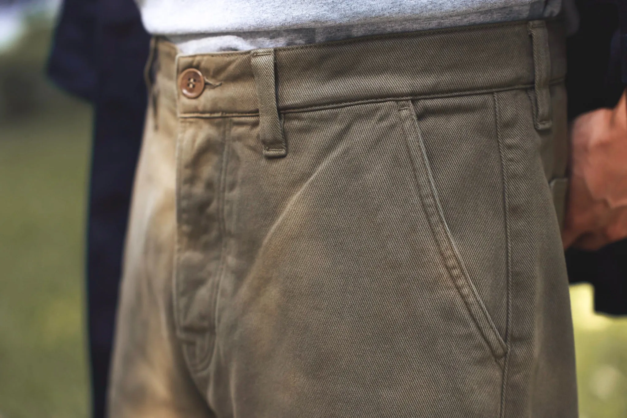 【Nudie Jeans】Tuff Tony Pants Faded Green 復古高腰寬直筒工作褲 sold by Blue Beach Denim product image thumbnail 5