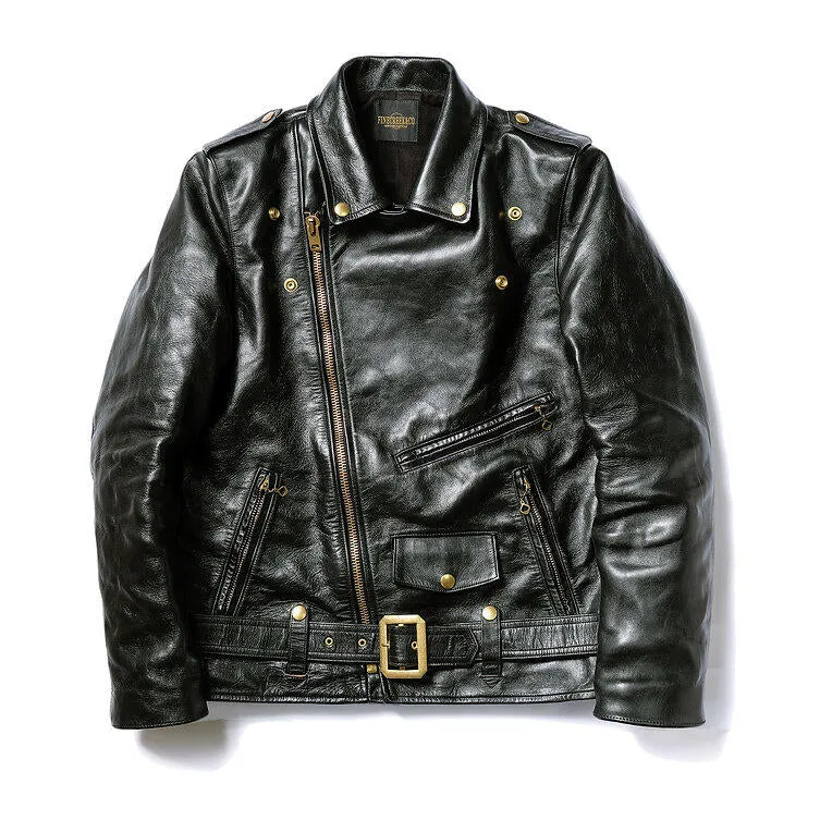 【FINE CREEK LEATHERS】Gardner Horsehide Leather Rider Jacket / 植鞣革馬皮翻領騎士外套 新版 sold by Blue Beach Denim