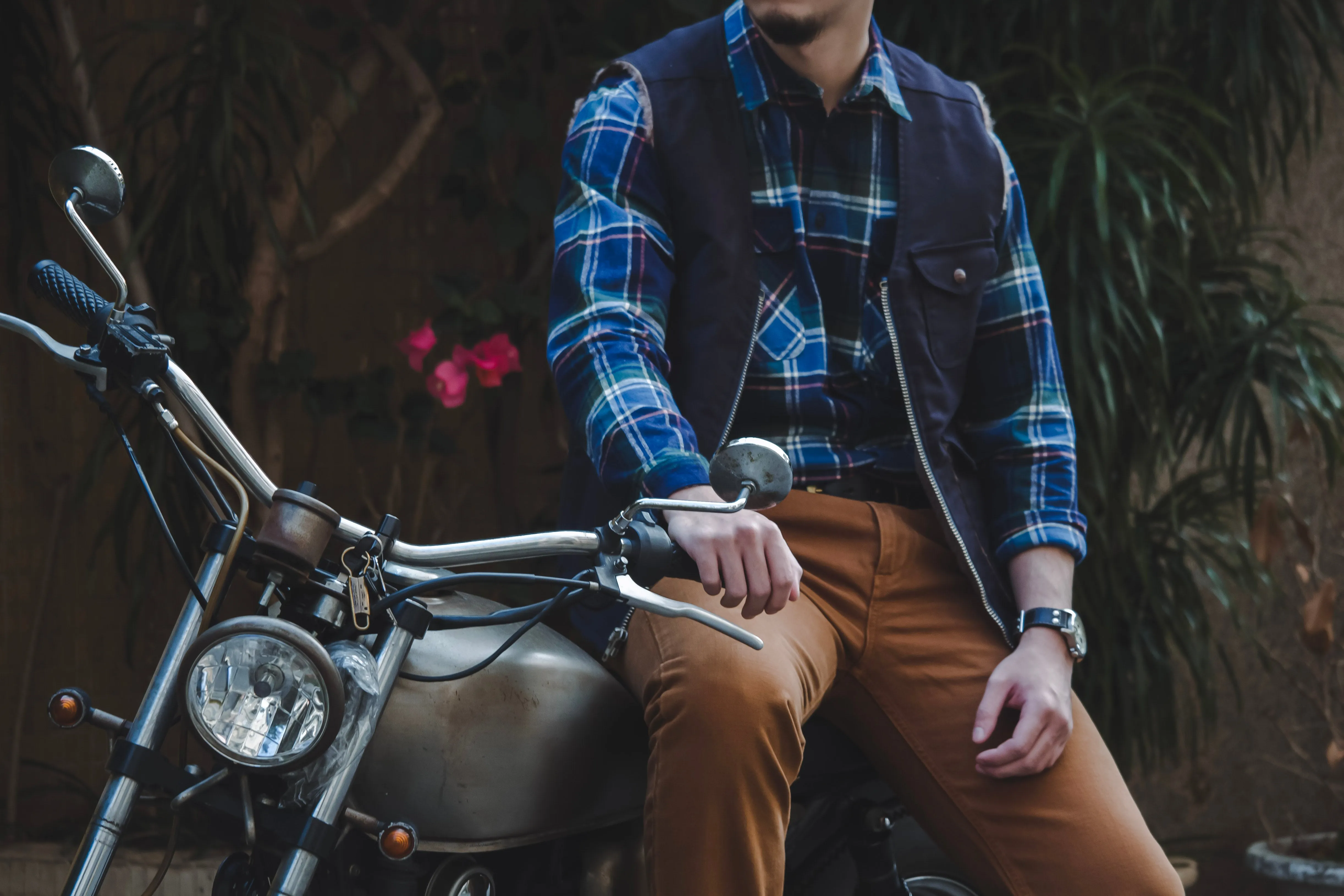 【Freenote】Teamster Bedford Vest Alpaca Linning Navy / 德福甲板布料 羊駝毛內裡 騎士背心 sold by Blue Beach Denim product image thumbnail 4