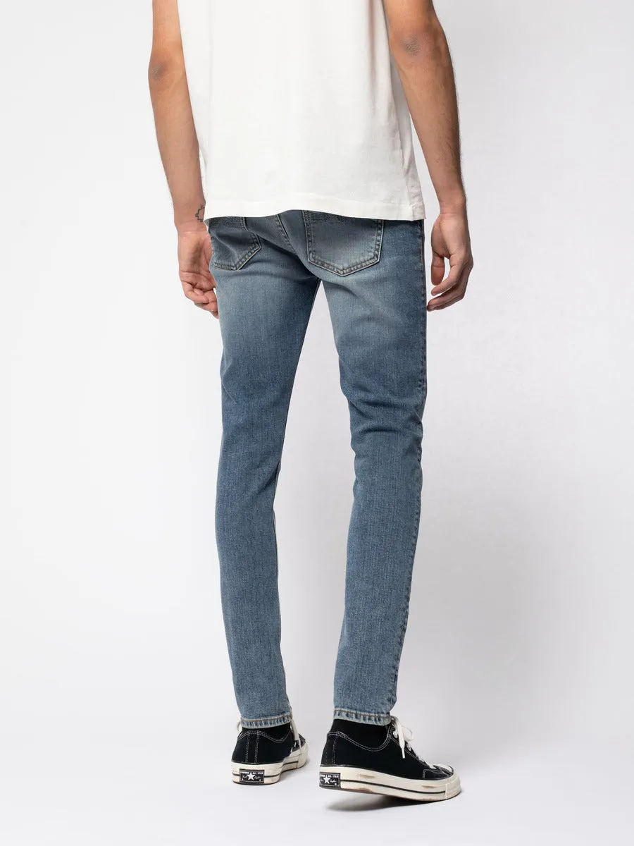 【Nudie Jeans】低腰窄版貼身 刷色丹寧褲/12.25oz/Skinny Lin Indigo Master sold by Blue Beach Denim product image thumbnail 3