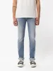 【Nudie Jeans】合身小直筒 微錐彈性丹寧褲／Grim Tim Silver Indigo sold by Blue Beach Denim